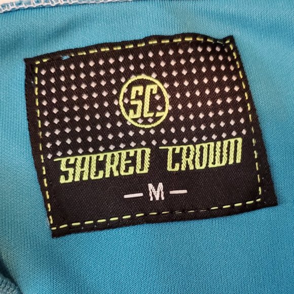 Shcreo Crown Men's Blue/White/Orange Track Jacket SZ M - Picture 4 of 8